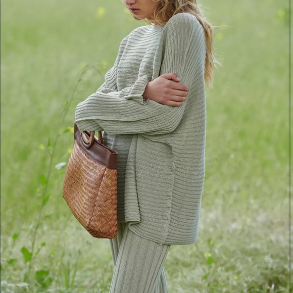 Free People Other - NEW FREE PEOPLE BEACH IMOGEN SWEATER & PANTS SET L